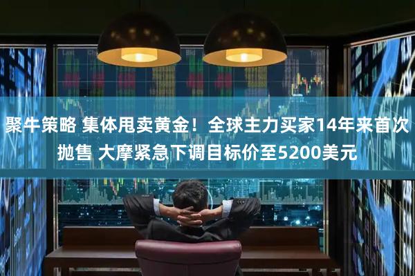 聚牛策略 集体甩卖黄金！全球主力买家14年来首次抛售 大摩紧急下调目标价至5200美元